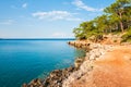 Beautiful wild beach near Kemer, Turkey Royalty Free Stock Photo