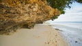 Beautiful wild tropical beach near Anda with granite rocks. Bohol Island. Philippines. Royalty Free Stock Photo