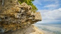 Beautiful wild tropical beach near Anda with granite rocks. Bohol Island. Philippines. Royalty Free Stock Photo