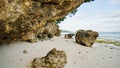 Beautiful wild tropical beach near Anda with granite rocks. Bohol Island. Philippines. Royalty Free Stock Photo