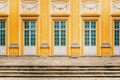 Beautiful windows and doors of the baroque palace Royalty Free Stock Photo