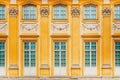 Beautiful windows and doors of the baroque palace Royalty Free Stock Photo