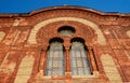 Beautiful windows of old synagogue in Uzhgorod,Zakarpattia,Ukraine Royalty Free Stock Photo