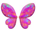 Beautiful wings of a butterfly. Pink.