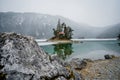 Eibsee Bavaria Zugspitze. Beautiful winter day