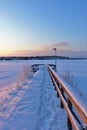 Beautiful winter day by the Lule River Royalty Free Stock Photo