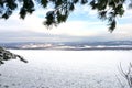 Beautiful winter highlands landscape