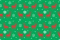 Beautiful winter holiday wallpaper for your christmas design. Deers and snowflake