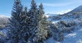 Beautiful winter landscaoe in carpathians Royalty Free Stock Photo