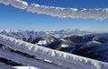 Beautiful winter landscaoe in carpathians Royalty Free Stock Photo