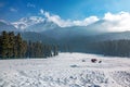 Beautiful winter landscape of Baisaran valley