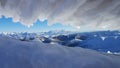Beautiful winter landscape in carpathians Royalty Free Stock Photo