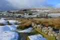 Beautiful winter landscape, Dartmoor National Park, Devon, UK Royalty Free Stock Photo