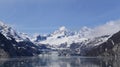 Beautiful winter landscape featuring majestic mountains in Glacier Bay National Park. Alaska. Royalty Free Stock Photo
