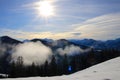 Beautiful winter landscape - Vorarlberg Austria