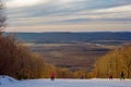 Beautiful winter landscape at timberline west virginia Royalty Free Stock Photo