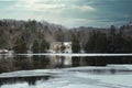 A beautiful winter landscape in Wakefield, Quebec.