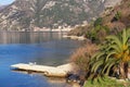 Beautiful winter Mediterranean landscape. Montenegro. View of Bay of Kotor