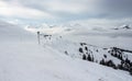 Beautiful winter mountain landscape in the Alps Royalty Free Stock Photo