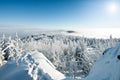 Beautiful winter mountain panorama Royalty Free Stock Photo
