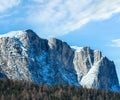 Beautiful winter rocky mountain landscape