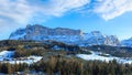 Beautiful winter rocky mountain landscape