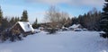 Beautiful winter scene whit snow and trees.