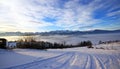 Beautiful winter scenery in Bukowina Tatrzanska