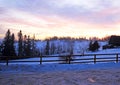 Beautiful winter scenery in Bukowina Tatrzanska