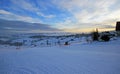 Beautiful winter scenery in Bukowina Tatrzanska