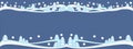 winter illustration navy blue, textured backdrop, snowy trees fairy. Elegant design for title & headline. 2019. Royalty Free Stock Photo