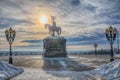 Winter view of the ancient Russian city of the Golden ring Vladimir