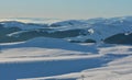 Beautiful winter view in Bucegi Mountains,Romania