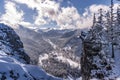 A beautiful winter view from Nosal. Tatra Mountains. Royalty Free Stock Photo