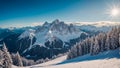 Beautiful winter view of Schladming Dachstein Austria landscape freedom travel