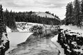 A beautiful winter view of the Yukon River