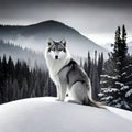 Beautiful wolf - ai generated image Royalty Free Stock Photo