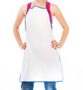 Beautiful woman in apron