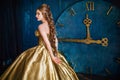 Beautiful woman in a ball gown Royalty Free Stock Photo