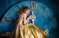 Beautiful woman in a ball gown Royalty Free Stock Photo