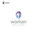 Beautiful woman, Beauty Woman Skin Care, Therapy Spa Salon Cosmetic logo design Royalty Free Stock Photo