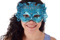 Beautiful woman with carnival mask Royalty Free Stock Photo