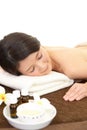 Woman relaxing at spa salon Royalty Free Stock Photo