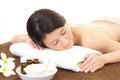 Woman relaxing at spa salon Royalty Free Stock Photo