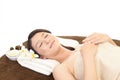 Woman relaxing at spa salon Royalty Free Stock Photo