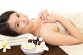 Woman relaxing at spa salon Royalty Free Stock Photo