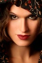 Beautiful woman face close-up Royalty Free Stock Photo