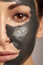 Beautiful woman with facial mask