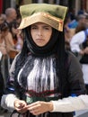 Beautiful woman in the festival of the Redentore in Nuoro, Sardegna