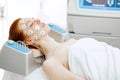 Beautiful woman gets beauty facial injections. Aesthetic Cosmetology Royalty Free Stock Photo